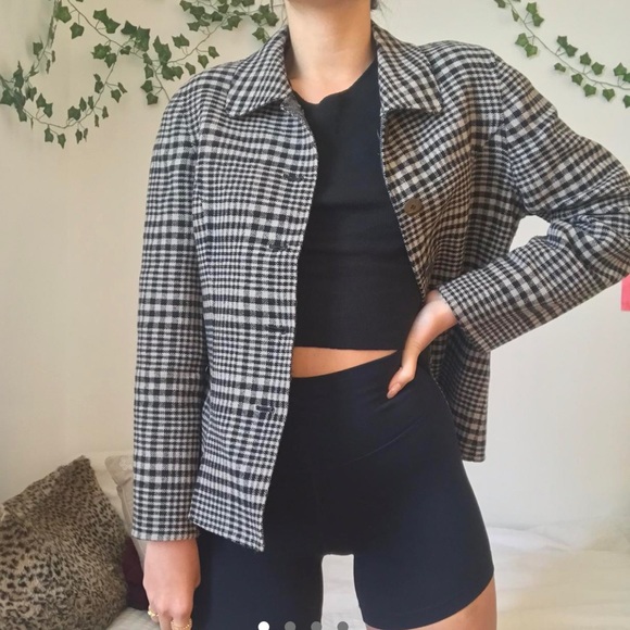 Jackets & Blazers - Brown checkered coat